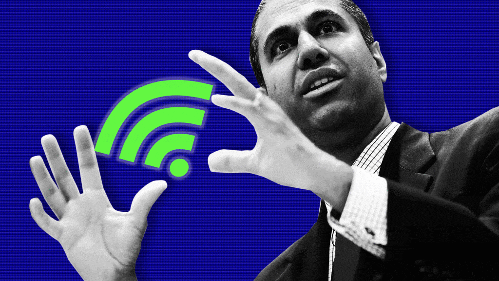 Ajit Pai, by the way, is a former lawyer for Verizon.