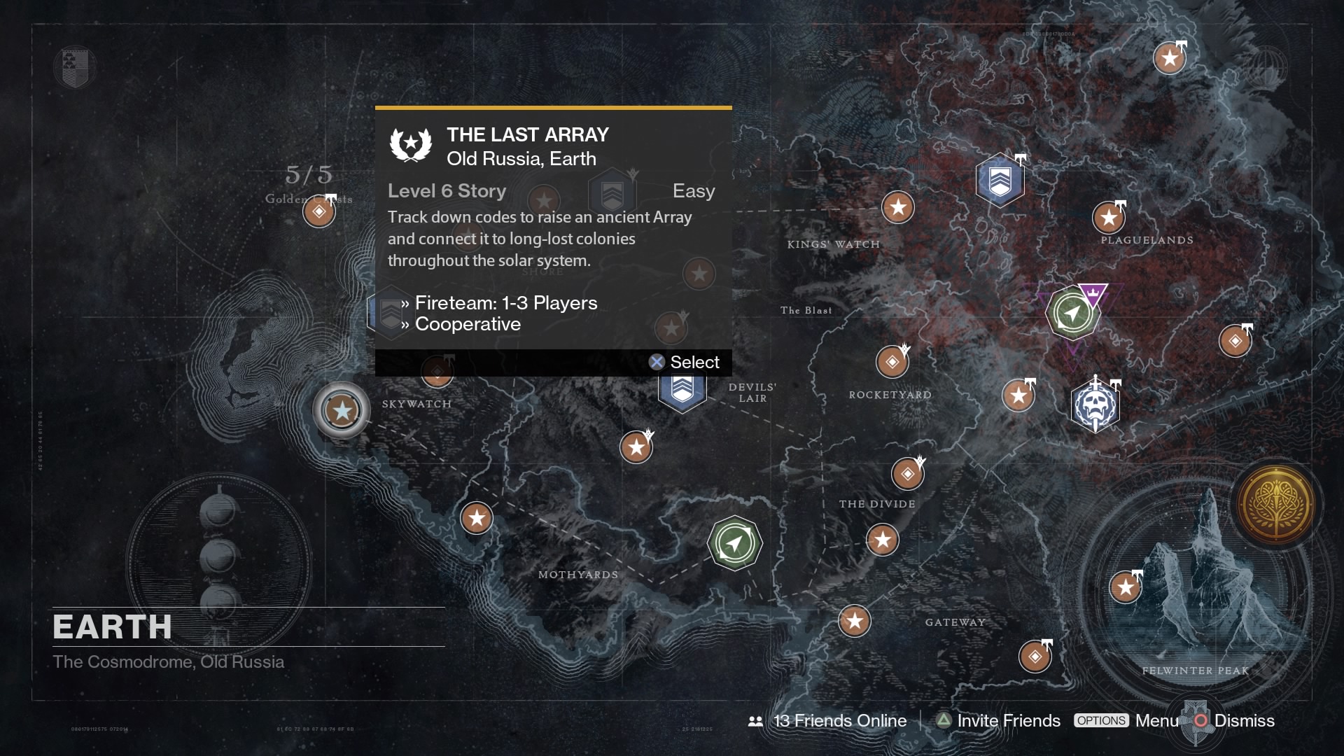 Destiny guide: Earth Old Russia Cosmodrome Gold Chest locations