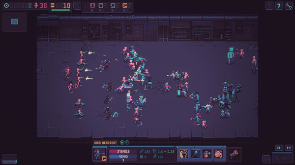 Real play screenshot. Fighting a new wave of baddies