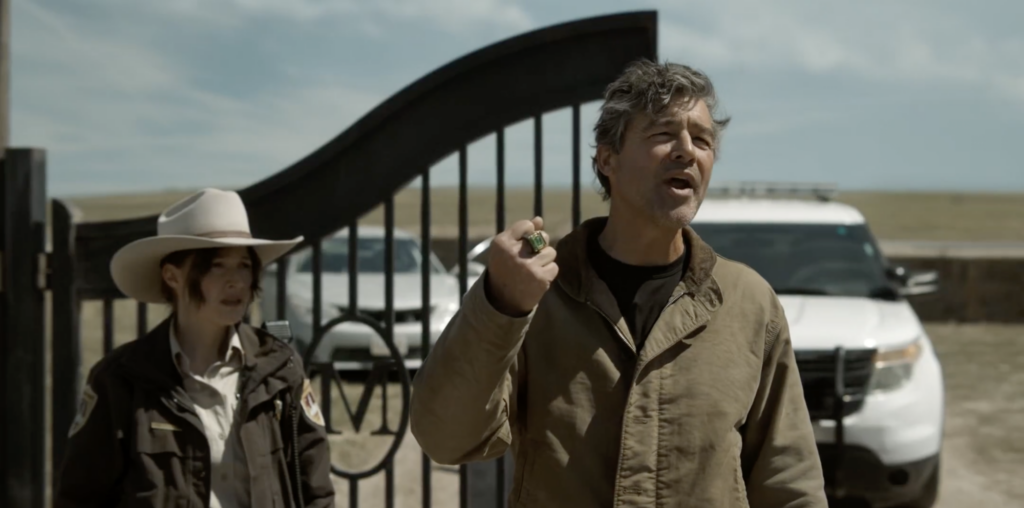Hal Jordan pre getting shot on the compound