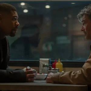 John Stewart and Hal Jordan at Rushville Cafe in Lanterns Bad Optics